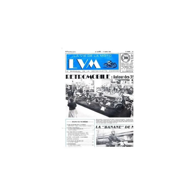 La vie de la Moto N° 90.05 : Rétromobile : autour des 350
