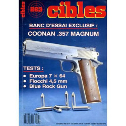 Cibles N° 223 : Coonan 357 Magnum - Europa 7x64 - Fiocchi 4 5mm -...