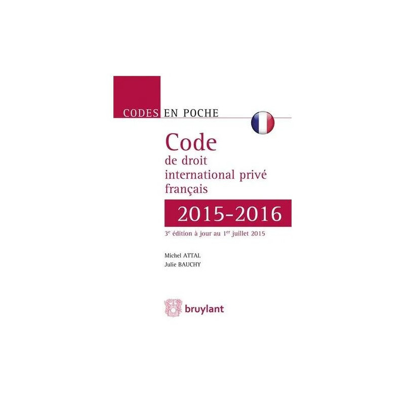 Code De Droit International Privé Français 2015-2016
