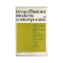 Revue D'histoire Moderne Et Contemporaine N° 22 Du 01/04/1975