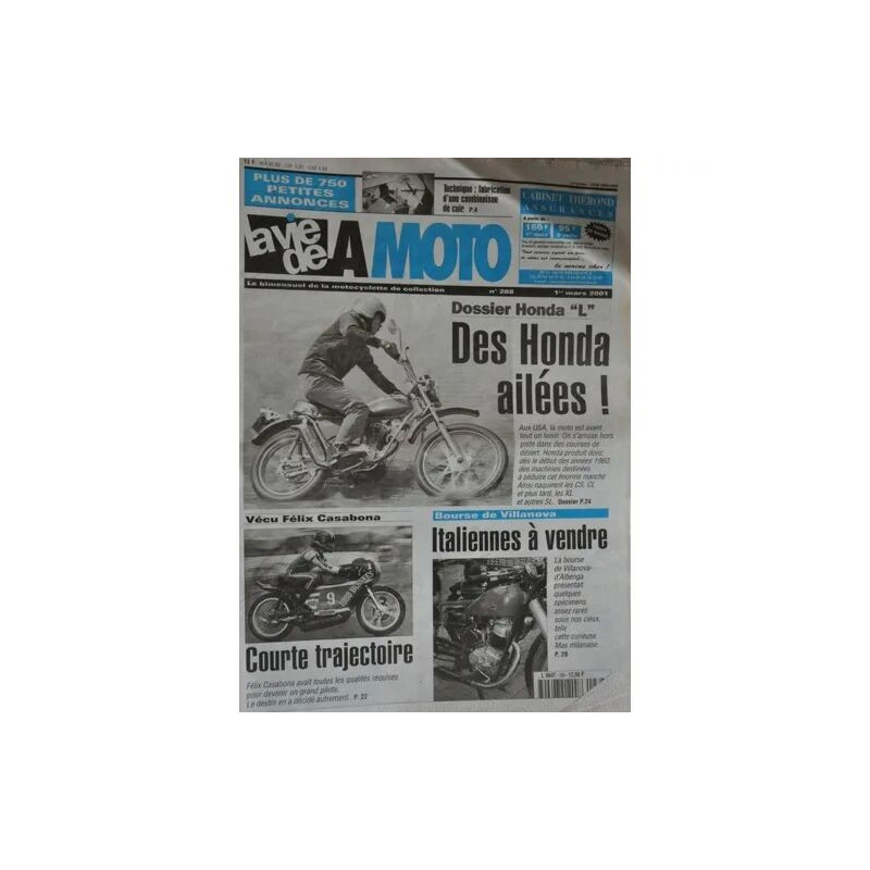 LA VIE DE LA MOTO N° 288 : Dossier Honda "L" : DES HONDA AILEES