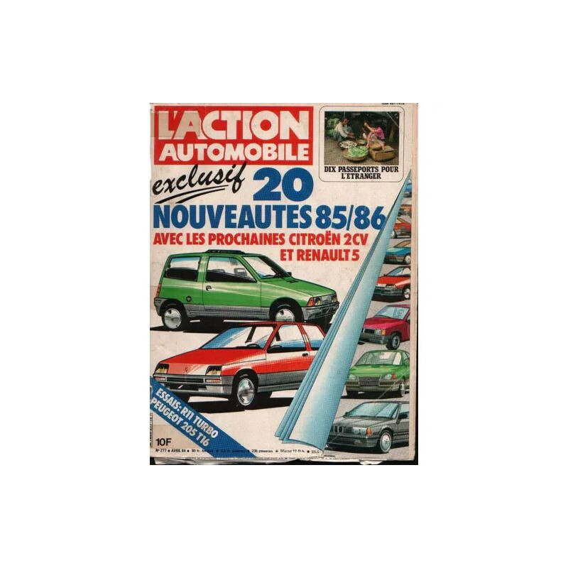 Action Automobile Et Touristique (L') N° 277 Du 01/04/1984