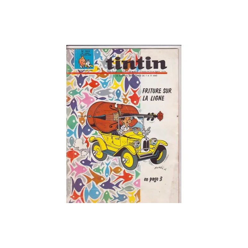 JOURNAL DE TINTIN N° 1014 : friture sur la ligne
