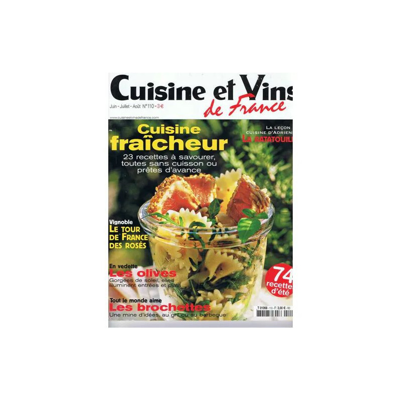 Cuisine et vins de france N° 110 : CUISINE FRAICHEUR