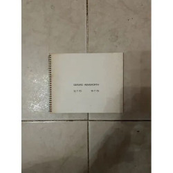 TRES RARE CATALOGUE AVEC SIGNATURE DE L'ARTISTE GERARD HEMSWORTH...