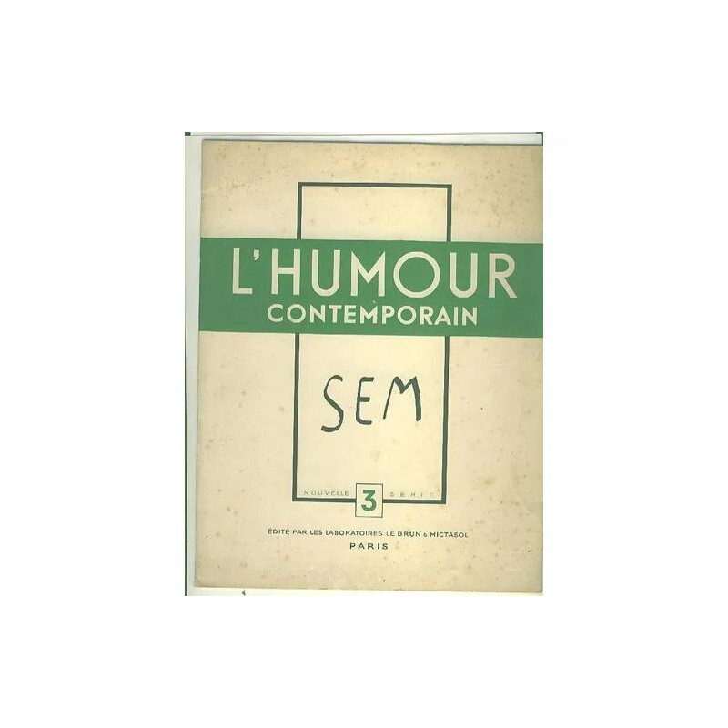 L'humour Contemporain N°3. Sem. 2ème Série