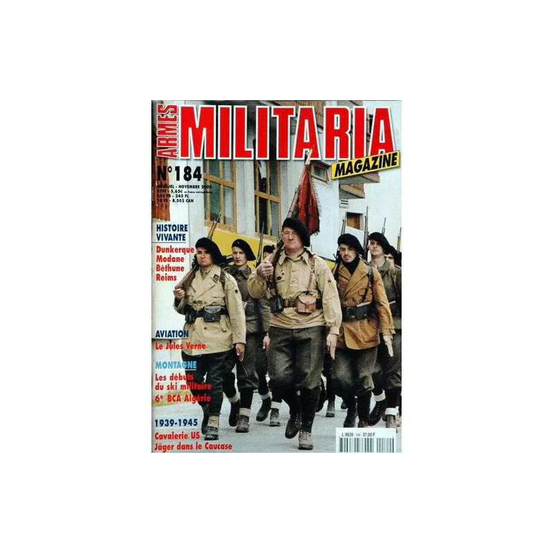 Armes Militaria Magazine N° 184 Du 01/11/2000