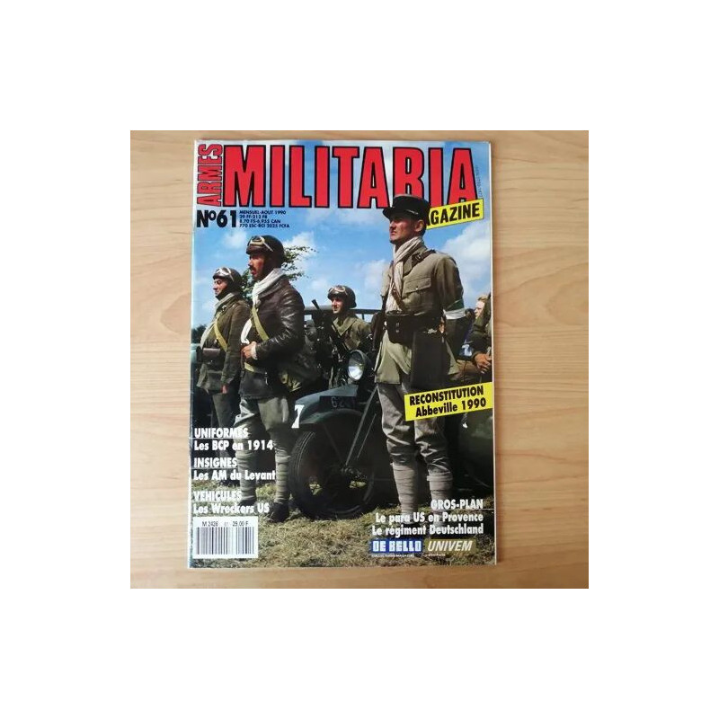 Militaria n° 61 les BCP en 1914 les wreckers US les AM du Levant