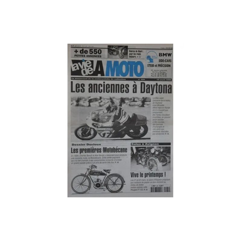 la vie de la moto N° 225 : Dossier les prmières motobécane