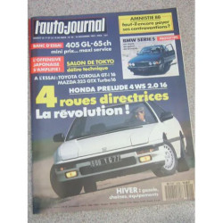l 'auto journal N° 20 : 15/11/1987 -Honda Prelude 4WS: 4 roues...