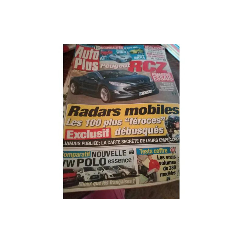 Auto Plus N° 1124 : PEUGEOT RCZ PREMIERS ESSAIS