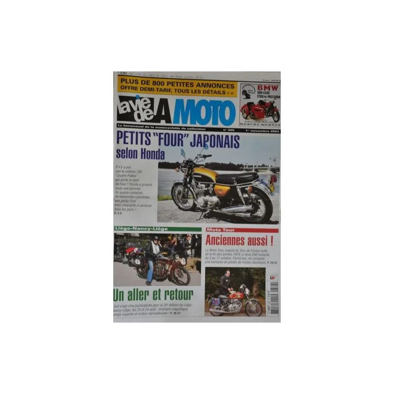 la vie de la moto N° 346 : honda four de petite cylindrées