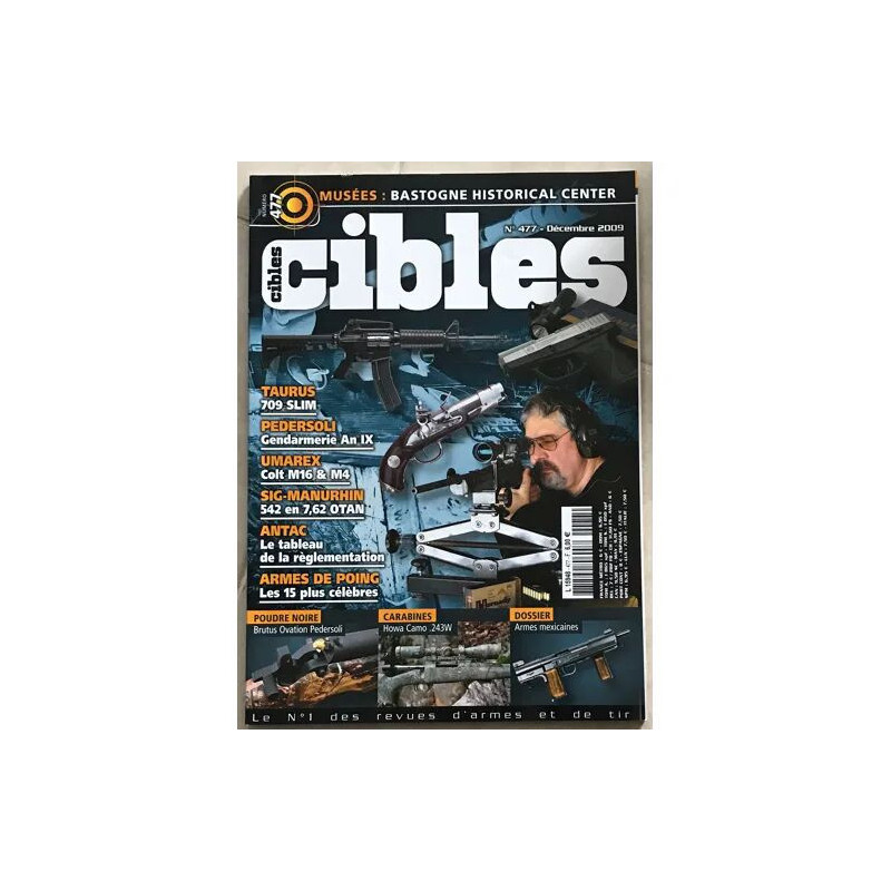 CIBLES TAURUS 709 SLIM PEDERSOLI GENDARMERIE AN 9 UMAREX COLT M16...