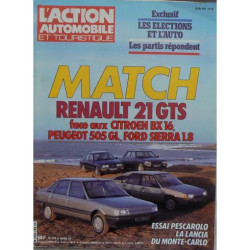 L'action automobile et touristique N° 298 : Match R 21 GTS- BX 16...