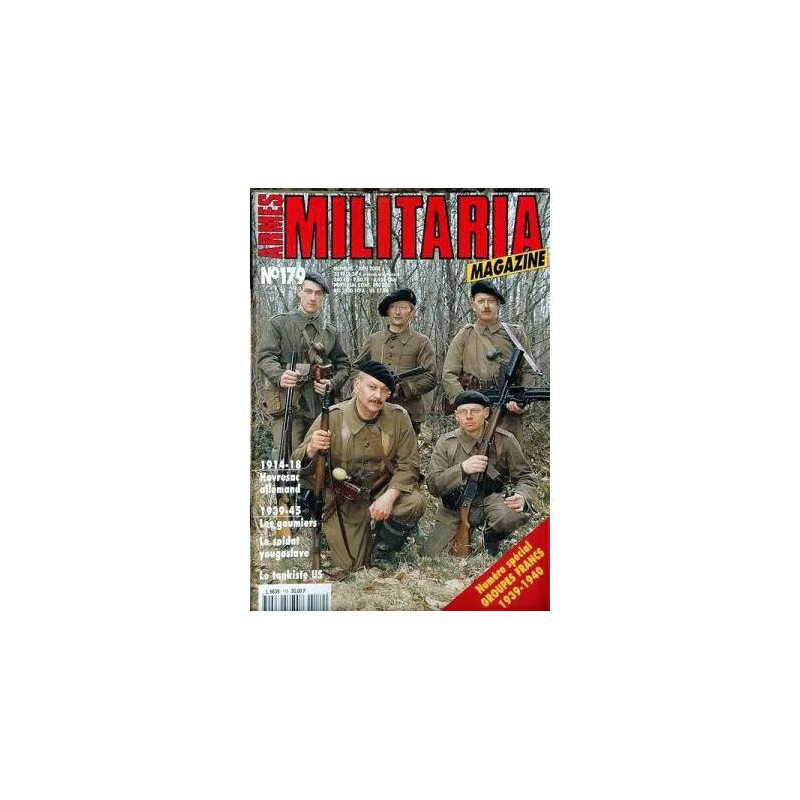 ARMES MILITARIA MAGAZINE N° 179 DU 01/06/2000 - 1914-18 - HAVRESAC...