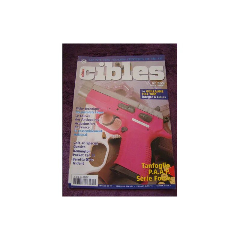 CIBLES N°365 FICHE TECHNIQUE LES PISTOLETS LUGER LE LOUVRE DES...