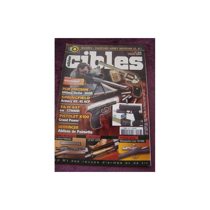 CIBLES N° 436 SIG SAUER P250 DDC PARA ORDONNANCE SSP 1911 SMITH ET...