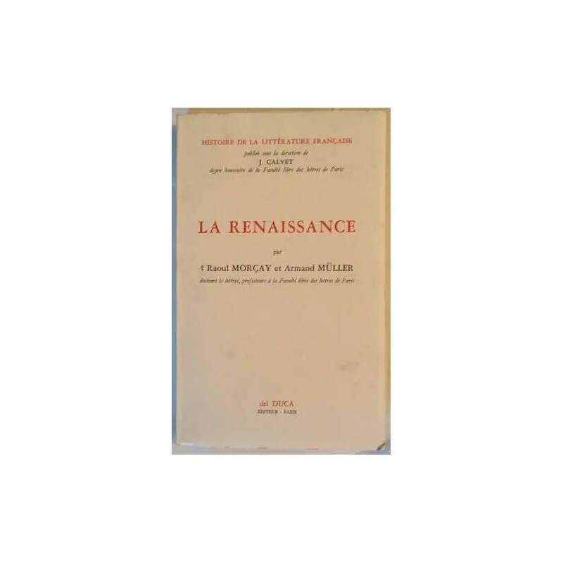 Histoire de la littérature française - La renaissance