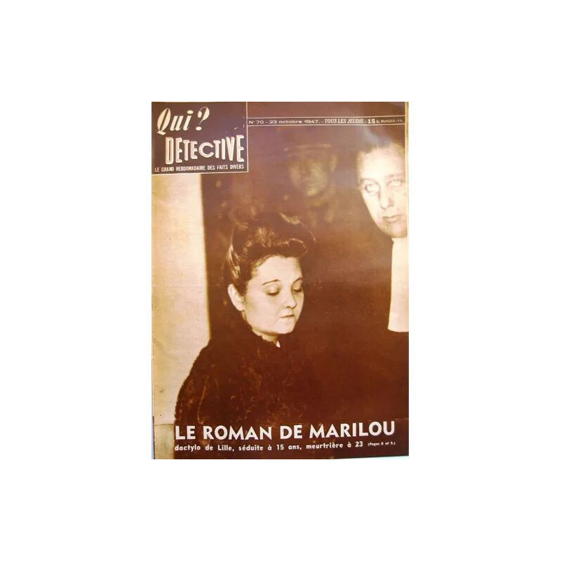 Qui Detective N° 70 Du 23/10/1947