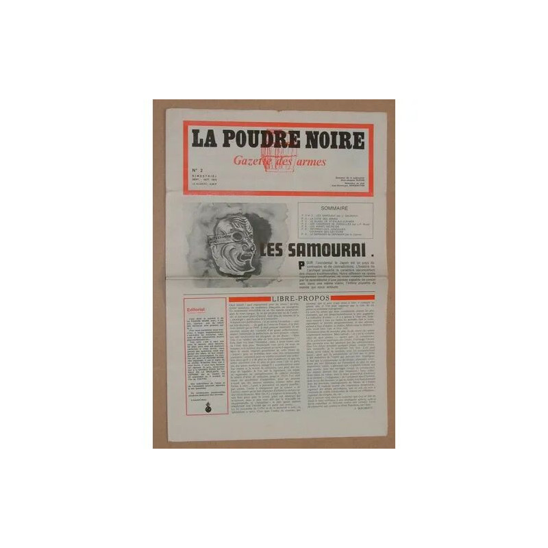 LA GAZETTE DES ARMES- N° 2 : LA POUDRE NOIRE- SEPT/OCT 1972