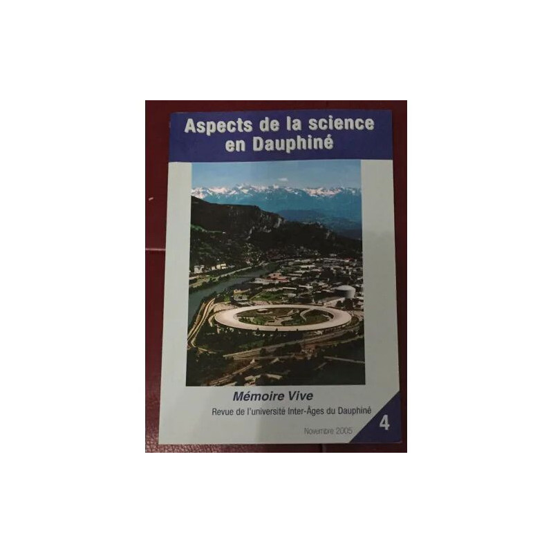 ASPETS DE LA SCIENCE EN DAUPHINE MEMOIRE VIVE REVUE DE...