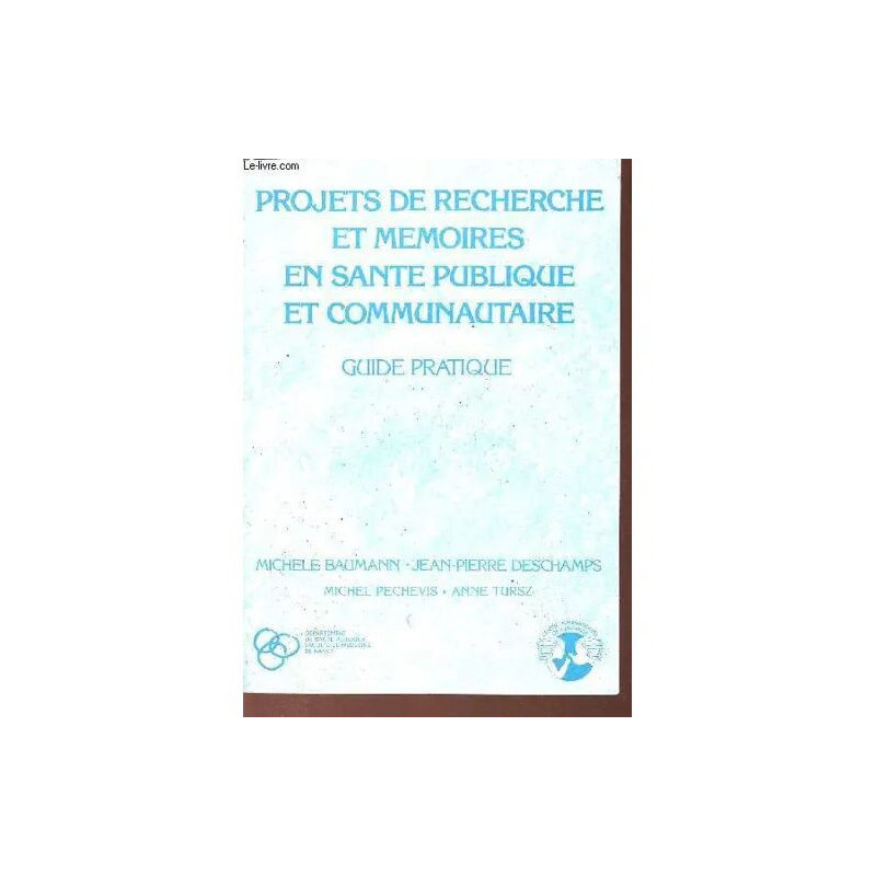projets de recherche et mémoires en santé publique et...