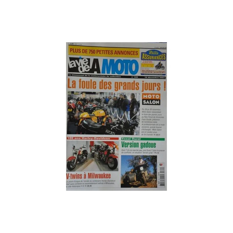 la vie de la moto N° 349 : Essai Oural - Moto salon - 100 ans...
