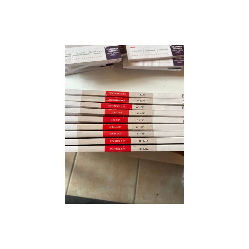 ETUDES 2015 !! Destockage exeptionnel !! 9 revues études de 2015