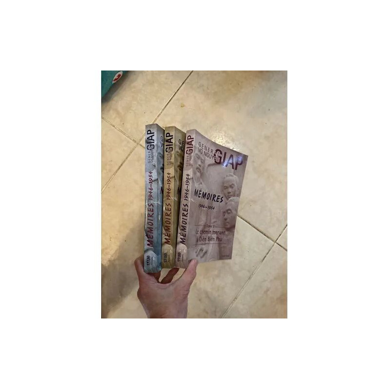 LOT DES 3 TOMES GIAP. MEMMOIRES 1946 1954 DIEN BIEN PHU LE RENDEZ...