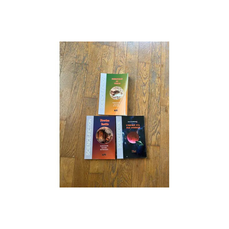 LOT DE 3 LIVRES DE SCIENCE FICTION PAR RENE STAMEGNA L'ESPACE N4A...