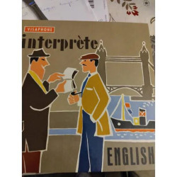 BOITIER INTERPRETE VISAPHONE ENGLISH 3 LIVRES 12 DISQUES VINYL COMPLET