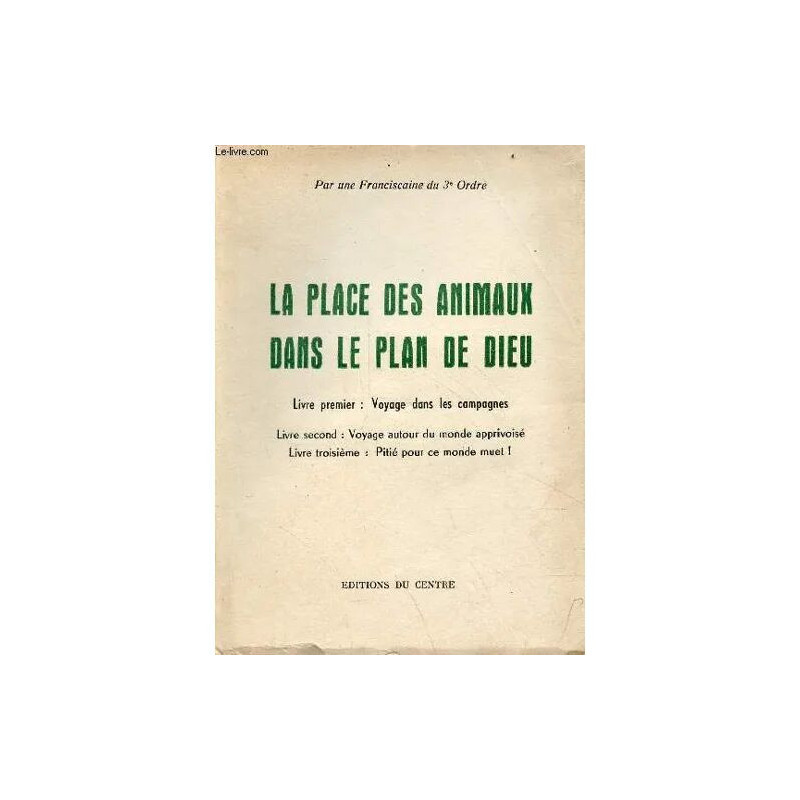La place des animaux dans le plan de dieu