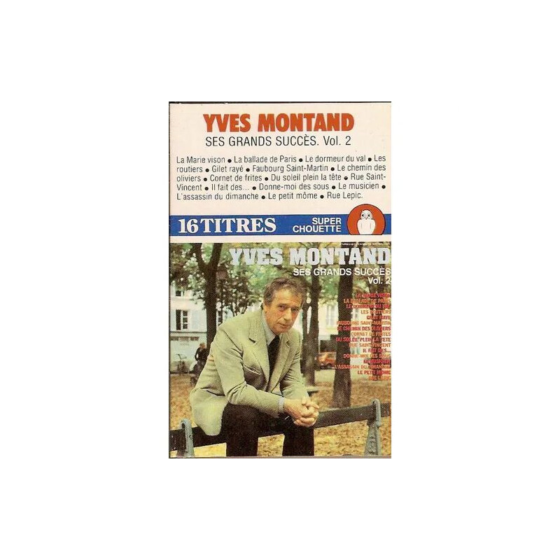 Yves Montand K7 AUDIO "Ses grands succès" (Volume 2)
