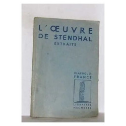 L'oeuvre de stendhal extraits