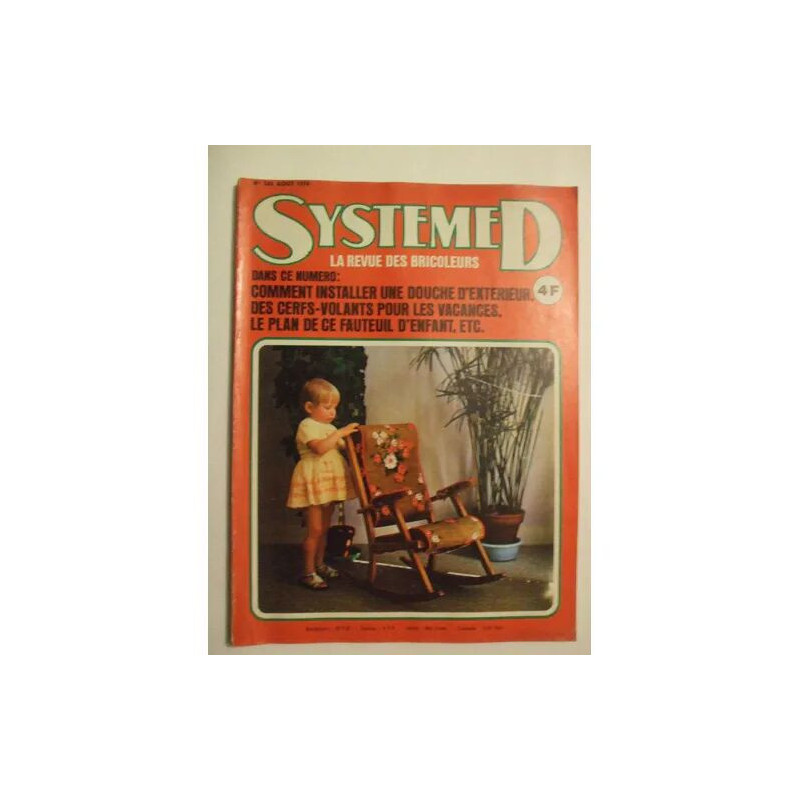 systeme d aout 1974 N° 343 : le plan de ce fauteuil d'enfant ect