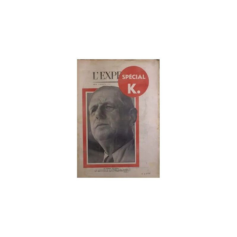 EXPRESS (L') N° 431 DU 12/09/1959 - SPECIAL K. - LE GENERAL DE GAULLE