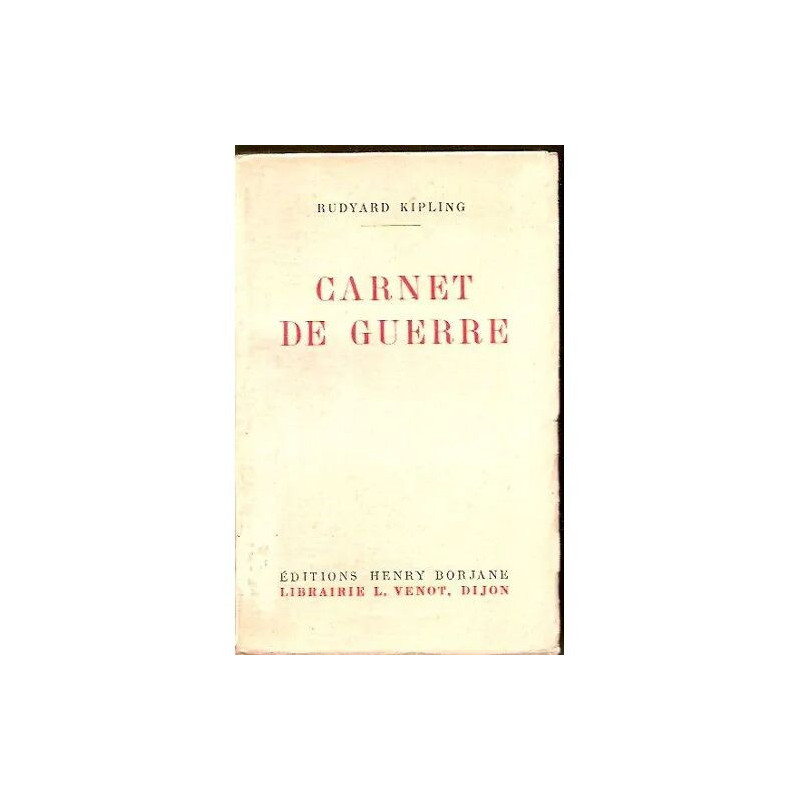 carnets de guerre