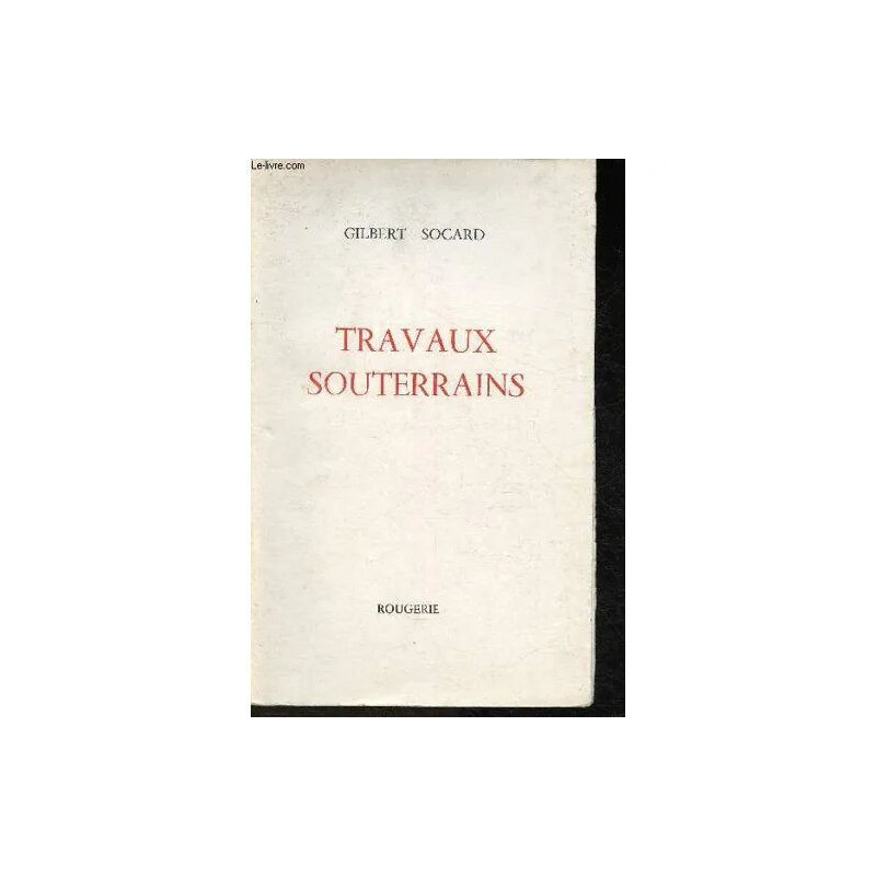 Travaux souterrains