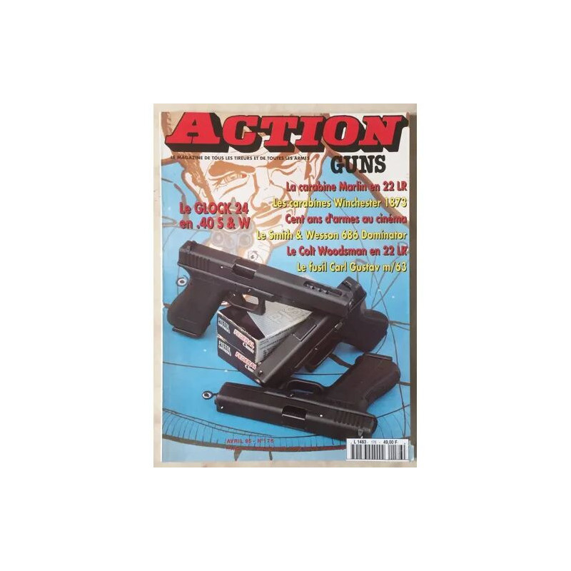 ACTION GUNS 176 CARABINE MARLIN EN 22 LR WINCHESTER 1873 SMITH ET...