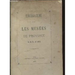 CONSIDERATIONS SUR LES MUSEES DE PROVINCE