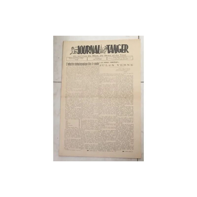 Le Journal De Tanger Au Service Du Bien Du Beau Et Du Vrai...
