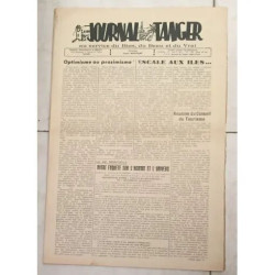 LE JOURNAL DE TANGER AU SERVICE DU BIEN DU BEAU ET DU VRAI...