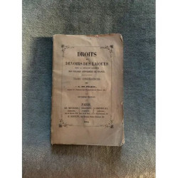 DROITS ET DEVOIRS DES LAIQUES DANS LA SITUATION PRESENTE 1864 DES...