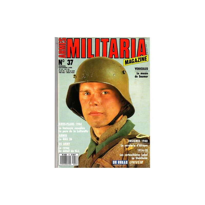militaria mag 37 fantassin canadien 1944 fusil MAS 36 casque...
