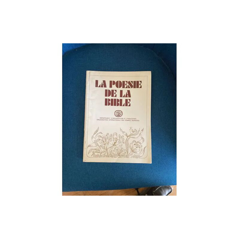 LA POESIE DE LA BIBLE - LA DEPARTEMENT D'ORGANISATION ET...