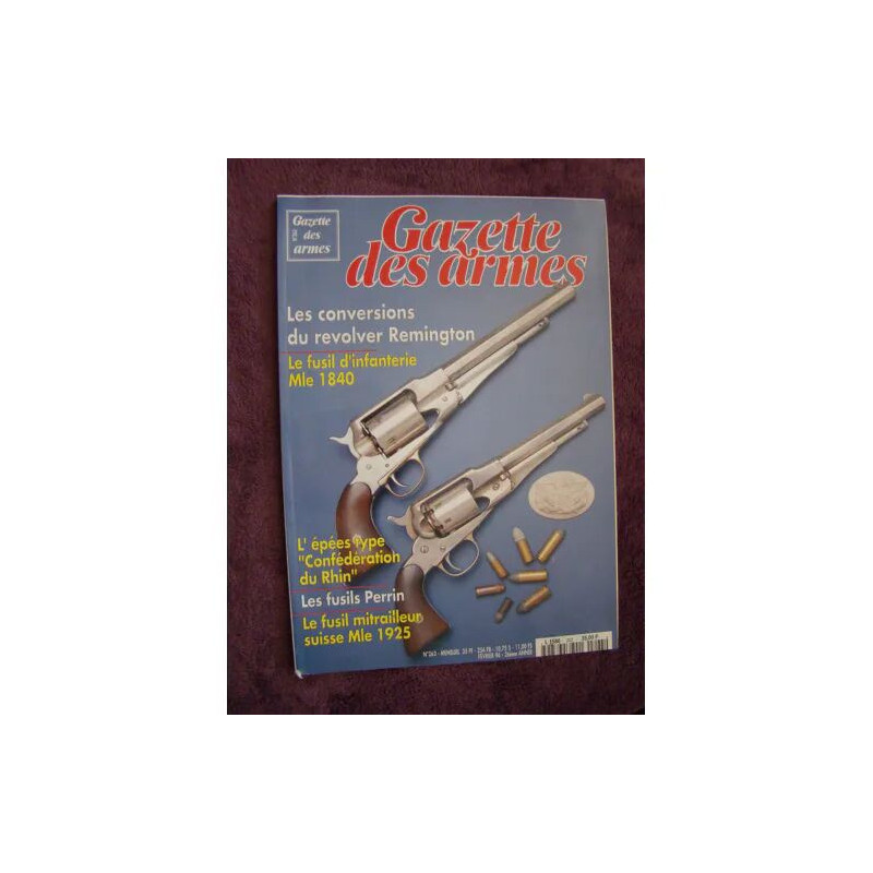 GAZETTE DES ARMES N 263 FUSIL CHASSE LEPAGE MOUTIER PISTOLET AUTO...