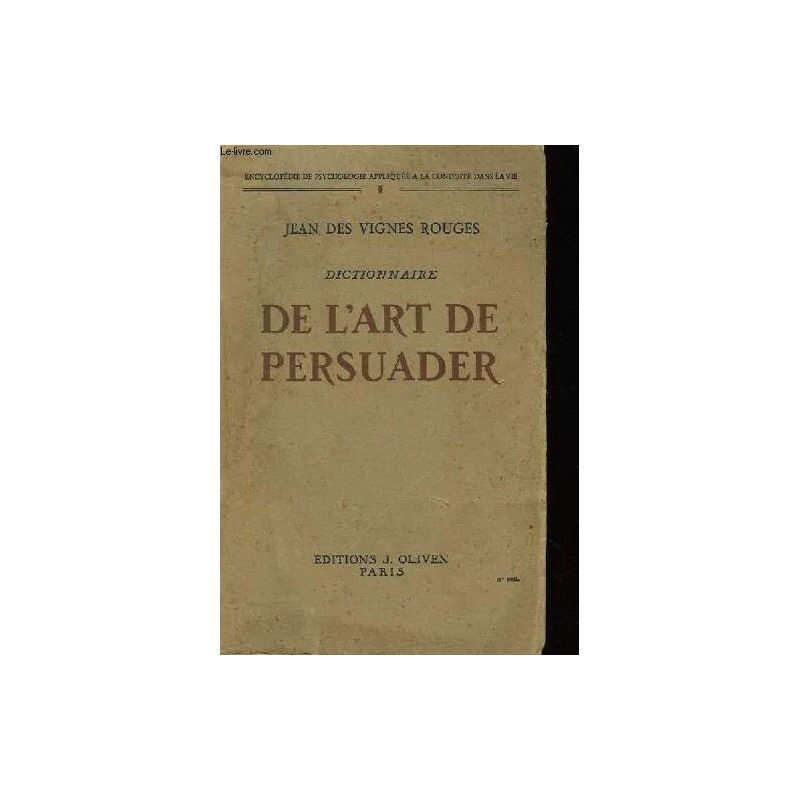 Dictionnaire de L'art de Persuader