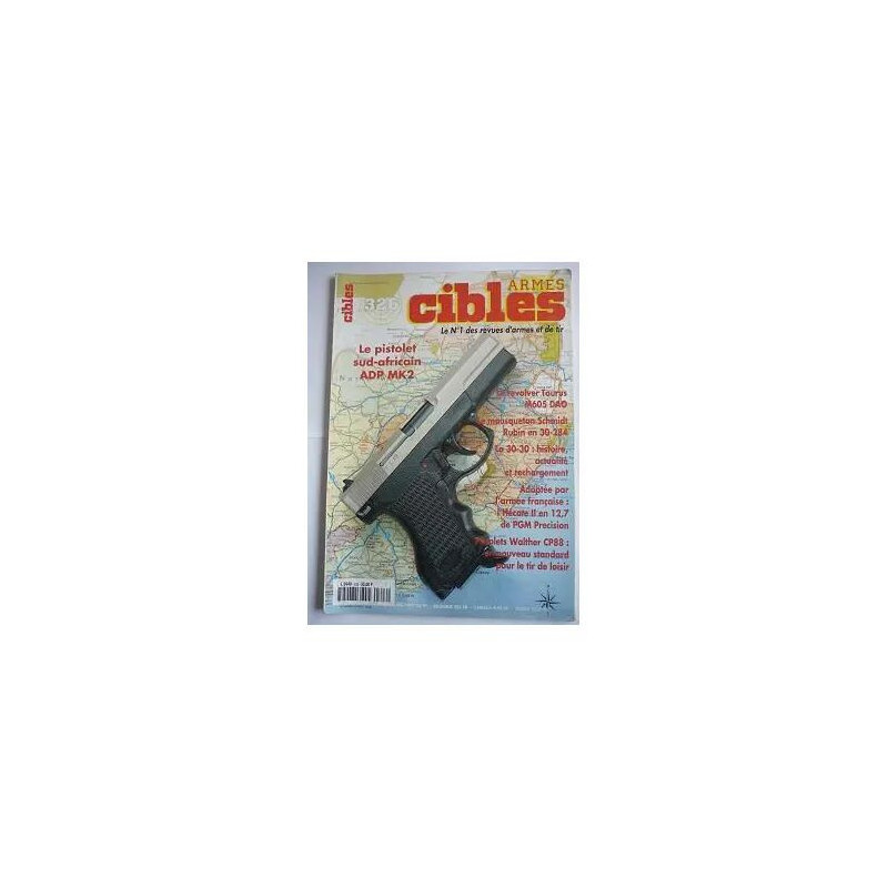 cibles N° 326 : pistolet sudafricain adp mk2 revolver taurus m605...