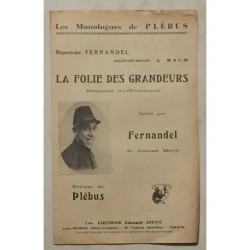 REPERTOIRE FERNANDEL AMICALEMENT A BACH LA FOLIE DES GRANDEURS...