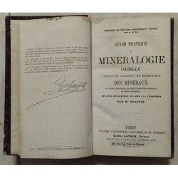 GUIDE PRATIQUE DE MINERALOGIE EXPOSITION SUCCINTE ET METHODIQUE...